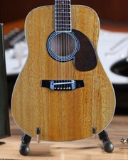 Replica Classic Dreadnought Natural Finish Acoustic Miniature Guitar picture