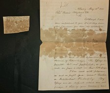 1856 Gideon Hawley ALS to Francis Wayland on Essays in Truth & Knowledge, Albany picture