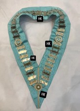 MASONIC REGALIA CRAFT WORSHIPFUL MASTER HIGH QUALITY CHAIN COLLAR picture