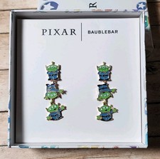 Baublebar x Disney Pixar Toy Story Alien Dangle Drop Enamel Gold Earrings New picture