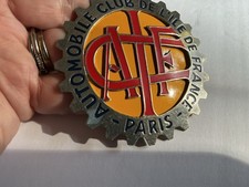 French Automobile Club Ile de France Paris Vintage Style Gear Emblem Badge picture