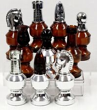 Avon Chess Pieces Decanters Bottles Empty Vintage LOT of 10 picture
