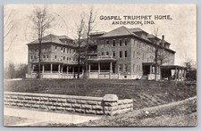 Gospel Trumpet Home Anderson IN Indiana Antique Postcard c.1908 picture