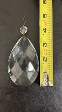 21 Vtg Teardrop Crystal Drop Prism Chandelier Part 88.9mm 3.5