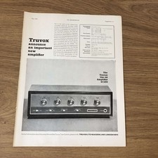 GRAM174 MAGAZINE ADVERT 11X8 TRUVOX TSA 100 AMPLIFIER picture