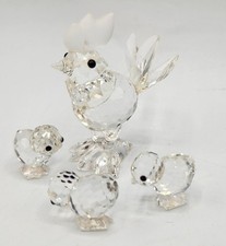 Vintage Swarovski Crystal Rooster, Three Chicks  picture
