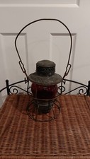 1925 ARMSPEAR MFG CO NEW YORK SAL RR lantern (Red Glass) Metal Antique Vintage picture