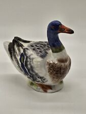 Vtg Meissen Mallard Duck Porcelain Figurine 4.5