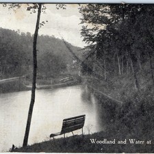 c1909 Rock Springs River Woodland Hocking Amusement Scranton PA Postcard A376 picture