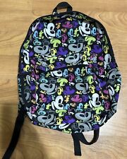 Disney Parks Multi-Color Backpack Mickey Mouse Faces All Over Print Front Pocket picture
