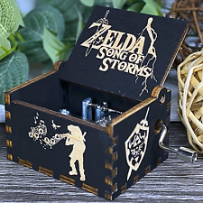 The Legend of Zelda Music Box Wood Manual Crank Song of Storms Make it Rain V.2 picture