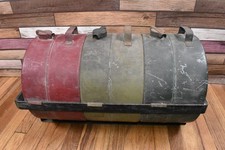 RARE 1920s Monarch Running Board Reserve Tank Set Oil Water Gas Webster City IA picture