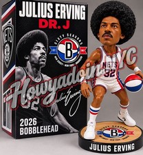 2026 Dr. J Julius Erving Brooklyn Nets Bobblehead 11/18 NBA ABA New Jersey SGA picture