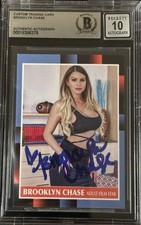 Brooklyn Chase Signed Custom Trading Card BAS Beckett Witness Autograph Grade 10 picture