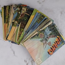 Fold Out Postcards Lot Of 19 ~ 1 Posted picture