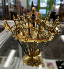 Vintage Toledo Cocktail Miniature Swords Holder 18 Count picture