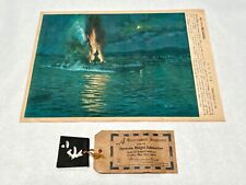 WW2 Souvenir from Japanese Midget Submarine & Propaganda Leaflet 1942 Sydney RAN picture