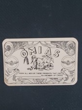 Rare Vintage 1950s US Navy Aviation OMIAS Wallet Size Membership Card - Unissued picture