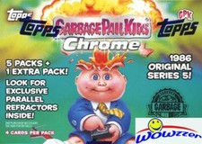 2022 Topps Garbage Pail Kids CHROME Ser 5 EXCLUSIVE Factory Sealed Blaster Box  picture