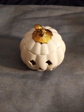 Lenox Jack O' Lantern Tea Light Holder No Chips No Scratches No Cracks  picture