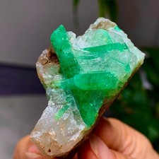 68G Natural Rare Emerald Gem Crystal Mineral Specimen/China picture