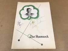 VTG Shamrock Hotel Menu - Houston, Texas- Signed By Eddie Bracken, Dottie Lamour picture