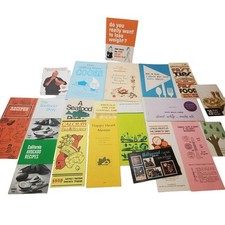 21 Vintage Weight Lose Seafood Pamphlet Lot Ephemera picture