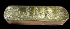 GERMAN COPPER & BRASS TOBACCO BOX BY JOHANN HEINRICH GIESE ISERLOHN CA 1760 picture