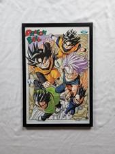 Rare FRAMED OFFICIAL 1990s Dragon Ball Shonen Jump Poster - Goku Gohan Vegeta picture