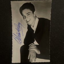 Vintage Alain Delon Cinema Postcard Signature Original Autograph picture