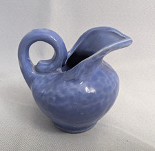 VTG 1930s Niloak Mini Ball Pitcher in Glossy Blue 2.75