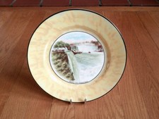 Antique MZ Altrohlau Niagara Falls Prospect Pt CM-R Decorative Plate Yellow Rim picture