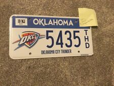 Oklahoma Thunder License Plate Never Mounted picture