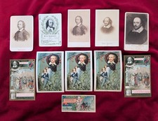 LOT of 11 William SHAKESPEARE 19th Century Trade Cards CDVs ROOKIES RCs NICE🔥 picture