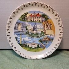 Washington D.C. Collector Souvenir Plate 7 1/4 Inch Diameter  picture