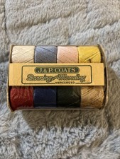 VTG J&PCoats A-227-P 2ply 8-15yd BallsDarning/Mending Merc.Cotton Anklet Shades picture