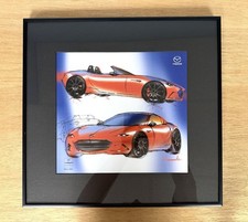Official Mazda MX-5 Miata 30th Anniversary Framed Design Sketch Print #0062/3000 picture