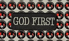 God First Jesus God Christian Embroidered Biker Patch CH004 picture