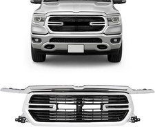 Front Grille Assembly+Molding Compatible with 2019-2022 Dodge Ram 1500 Replaceme picture