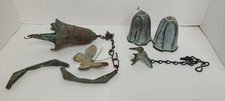 Vintage Paolo Soleri Cosanti Cast Bronze Bells Wind Chime Hummingbird Butterfly picture