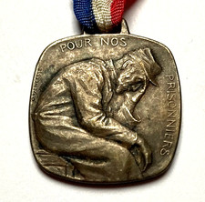 RARE  WW1 FRENCH PORS NOS PRISONNIERS 1916 (FOR OUR PRISONERS 1916) MEDAL picture