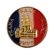 Praha Prague Old Town Square Church of Our Lady before Tyn Travel Souvenir Pin picture