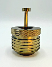 2014 TOM DIXON Brass Plated Aluminum Desk Cog Container, Fine Machine Tooled HTF picture