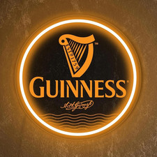 Guinness Neon Sign, Beer Bar Light, Home Bar Neon Sign picture