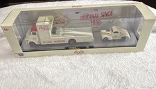 Coca-Cola White & Red Model Vehicle Set Tow Truck & Coupe Gasser Soda Theme picture
