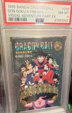 VINTAGE 1995 Bandai Dragon Ball Visual Adventure EX #256 PSA 8 JP Holo 97463942 picture