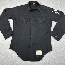 Vintage US Navy Sailor Uniform Yeoman Striker Seaman E-3 Shirt Size Medium picture