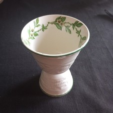 Steubenville Double Egg Cup Orange Blossom Pattern Embossed Hand Painted Vintage picture