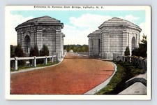Postcard New York Valhalla NY Kensico Dam Bridge 1930s Unposted White Border picture