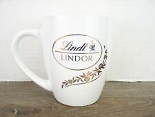 Lindt Lindor Coffee Tea Mug Cup White with Gold Leaf Embossing 12oz picture